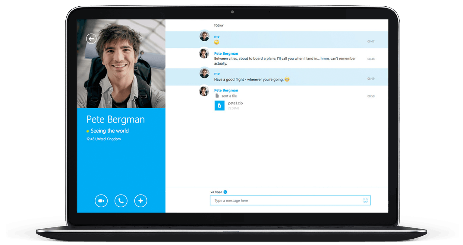send files in chat skype for business for mac
